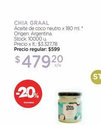 Farmacity Aceite de coco neutro x 180 ml. oferta