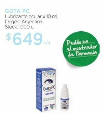 Farmacity Lubricante ocular x 10 ml. oferta