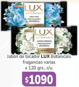 Beltrán Supermercados Lux jabón de tocador botanicals fragancias varias oferta