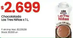 Changomas Las tres niñas chocolatada oferta