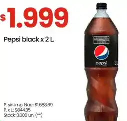 Changomas Pepsi black oferta