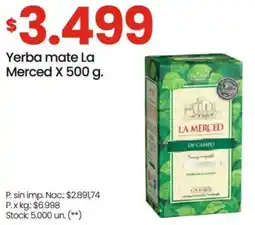 Changomas La merced yerba mate oferta