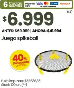 Changomas Juego spikeball oferta