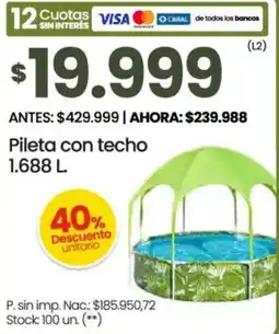 Changomas Pileta con techo oferta