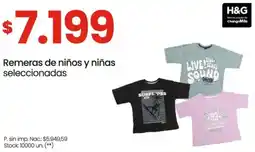 Changomas Remeras de niños y niñas seleccionadas oferta