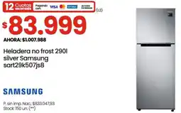 Changomas Samsung heladera no frost silver oferta