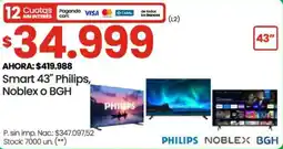 Changomas Phiups smart tv 43" oferta
