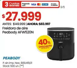 Changomas Peabody freidora de aire oferta