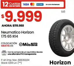 Changomas Horizon neumatico 175 65 R14 oferta