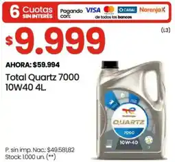 Changomas Quartz total 7000 oferta