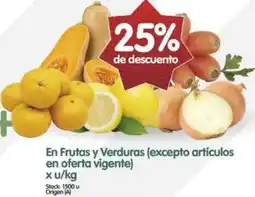 Supermercados Buenos Días En Frutas y verduras oferta
