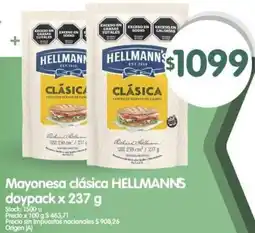 Supermercados Buenos Días Hellmann's mayonesa clásica doypack oferta