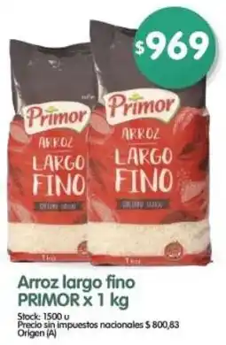 Supermercados Buenos Días Primor arroz largo fino oferta