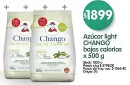 Supermercados Buenos Días Chango azúcar light oferta