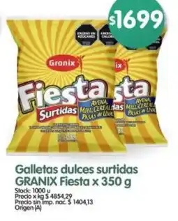 Supermercados Buenos Días Granix galletas dulces surtidas oferta