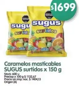 Supermercados Buenos Días Sugus caramelos masticables oferta