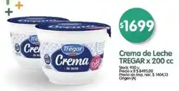 Supermercados Buenos Días Tregar crema de leche oferta