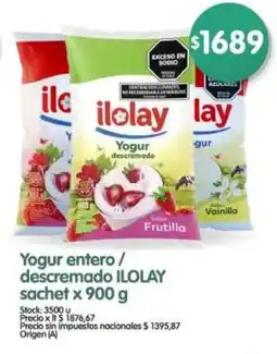Supermercados Buenos Días ilolay yogur entero/descremado oferta