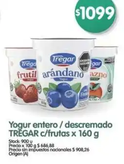 Supermercados Buenos Días Tregar yogur entero/descremado oferta