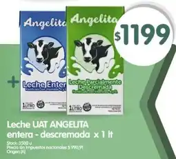 Supermercados Buenos Días Angelita leche UAT oferta