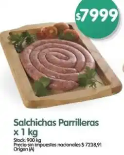 Supermercados Buenos Días Salchichas parrilleras oferta