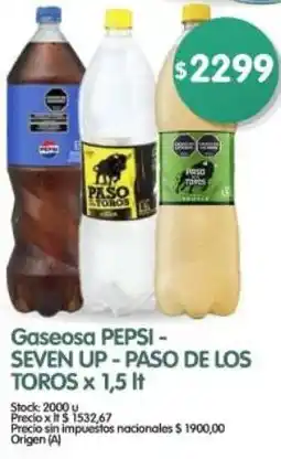Supermercados Buenos Días Pepsi- seven up-paso de los toros gaseosa oferta