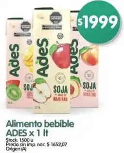 Supermercados Buenos Días Ades alimento bebible oferta