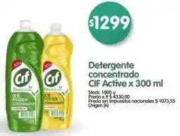 Supermercados Buenos Días Cif detergente concentrado active oferta