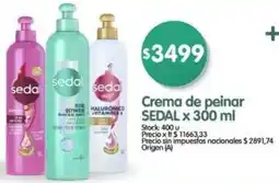 Supermercados Buenos Días Sedal crema de peinar oferta