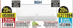 Coto Bgh aire acondicionado split frio/calor oferta