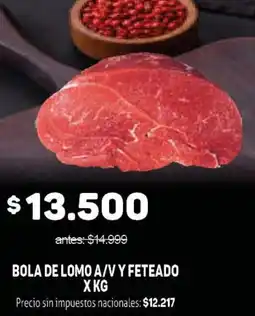 Makro Bola de lomo a/v y feteado oferta