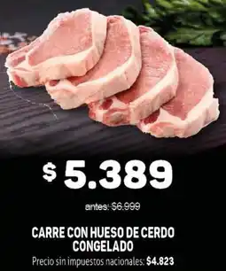 Makro Carre con hueso de cerdo congelado oferta