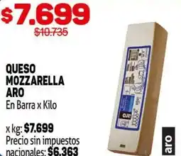 Makro Queso mozzarella aro oferta