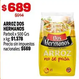 Makro Dos hermanos arroz parboil oferta