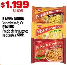 Makro Ramen nissin variedad oferta