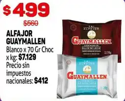 Makro Alfajor guaymallen blanco oferta