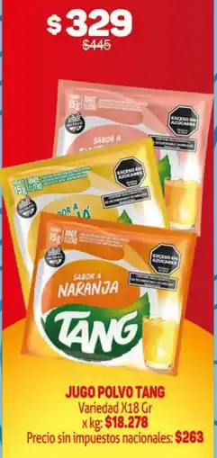 Makro Tang jugo polvo variedad oferta