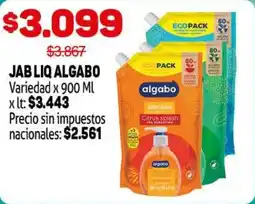 Makro Algabo jabon liquido oferta