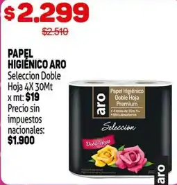 Makro Aro papel higiénico seleccion doble hoja oferta
