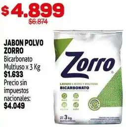 Makro Zorro jabon polvo bicarbonato multiuso oferta