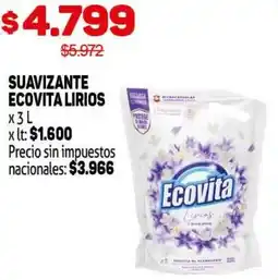 Makro Ecovita suavizante lirios oferta