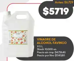 Supermercados Tadicor Vinagre de alcohol favinco oferta