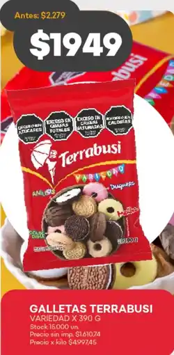Supermercados Tadicor Terrabusi galletas variedad oferta