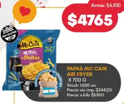 Supermercados Tadicor Mc Cain papas air fryer oferta