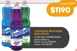 Supermercados Tadicor Procenex limpiador para pisos variedades oferta