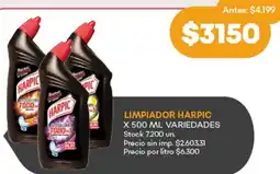 Supermercados Tadicor Harpic limpiador variedades oferta