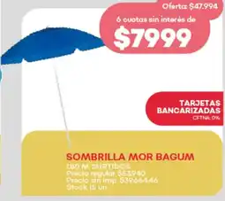 Supermercados Tadicor Sombrilla mor bagum oferta