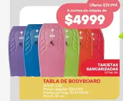 Supermercados Tadicor Tabla de bodyboard oferta