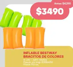 Supermercados Tadicor Bestway inflable bracitos de colores oferta
