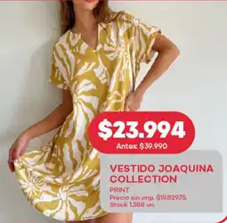 Supermercados Tadicor Vestido joaquina collection oferta